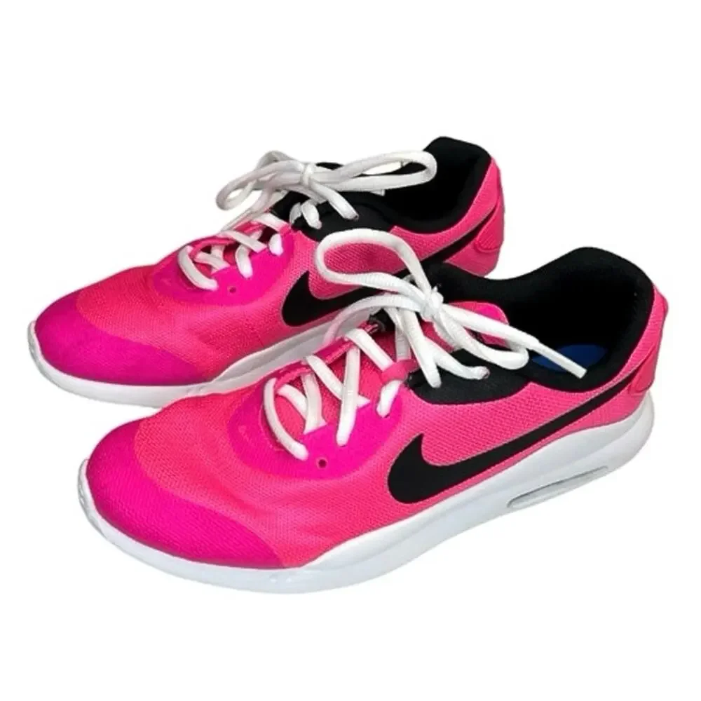 Nike air max hyper pink sneakers youth 6 active wear running workout sports